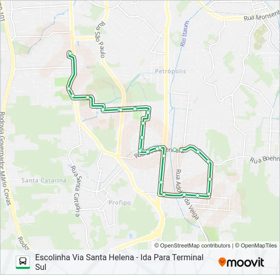 7005 ESCOLINHA VIA SANTA HELENA  Line Map