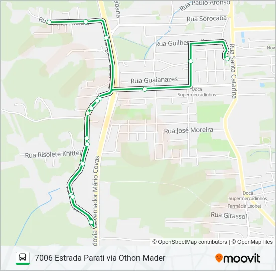 7006 ESTRADA PARATI VIA OTHON MADER  Line Map
