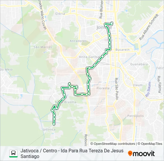 1513 JATIVOCA / CENTRO  Line Map