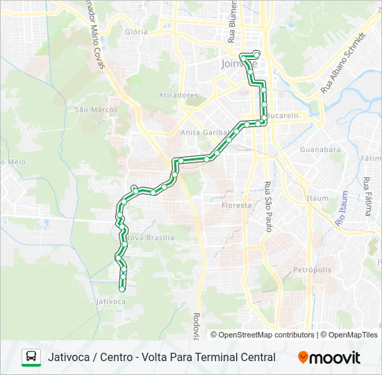1513 JATIVOCA / CENTRO  Line Map