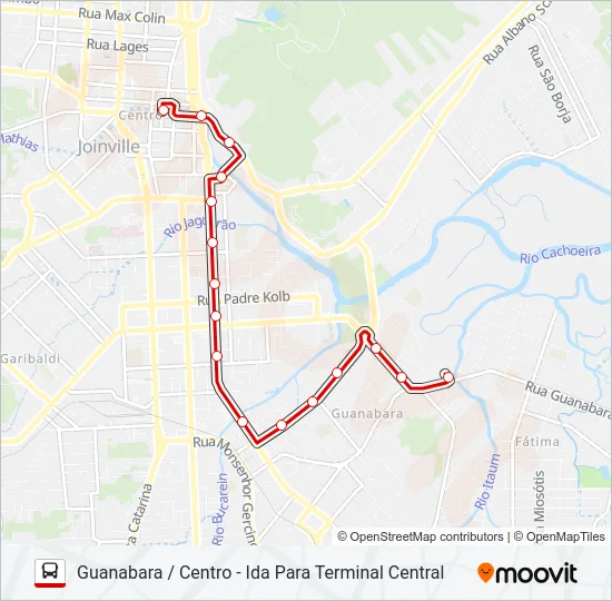 0601 GUANABARA / CENTRO  Line Map