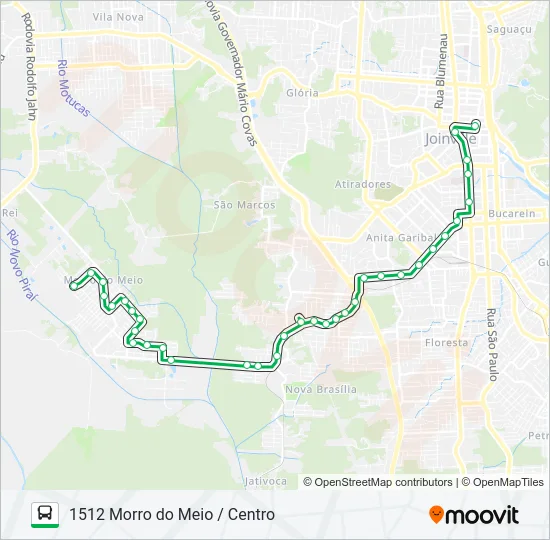 1512 MORRO DO MEIO / CENTRO  Line Map