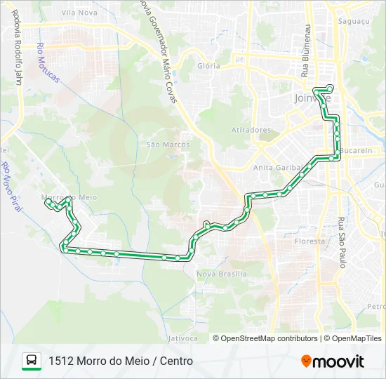 1512 MORRO DO MEIO / CENTRO  Line Map