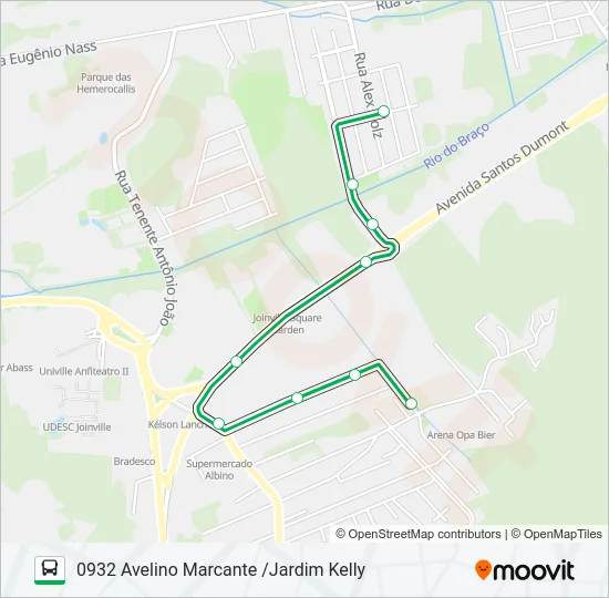 0932 AVELINO MARCANTE /JARDIM KELLY  Line Map