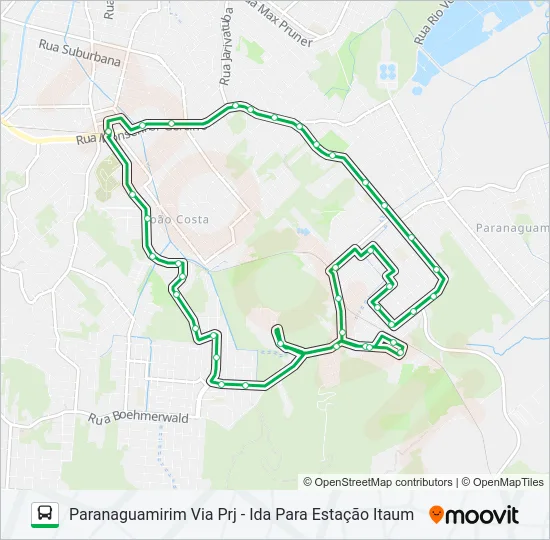 1221 PARANAGUAMIRIM VIA PRJ  Line Map