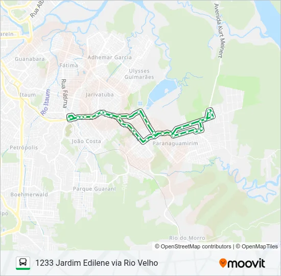 1233 JARDIM EDILENE VIA RIO VELHO  Line Map