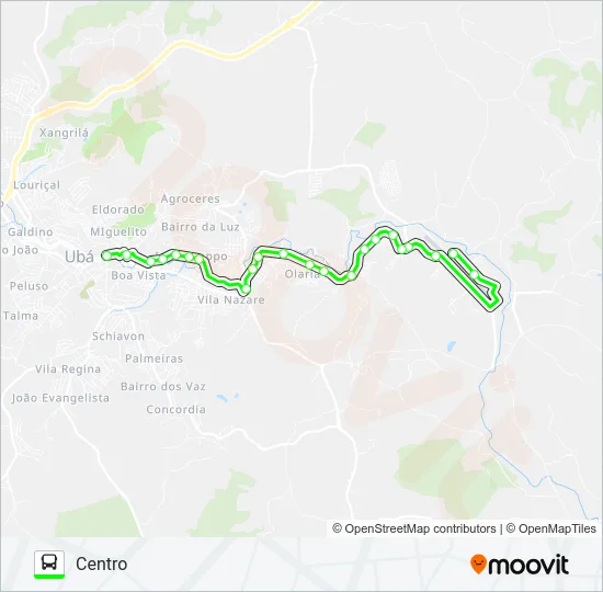 LINHA-02 AEROPORTO | CENTRO Bus Line Map