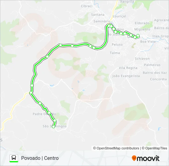 LINHA-11 POVOADO | CENTRO Bus Line Map