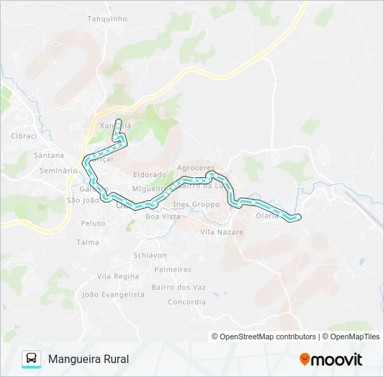 LINHA-08 SHANGRILÁ | MANGUEIRA RURAL Bus Line Map
