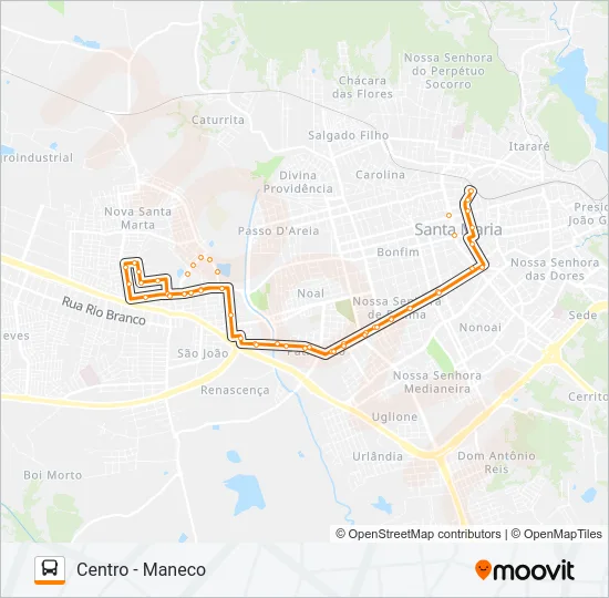 156 PRADO Bus Line Map