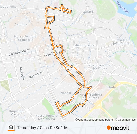 Mapa de 221 NONOAI de autobús