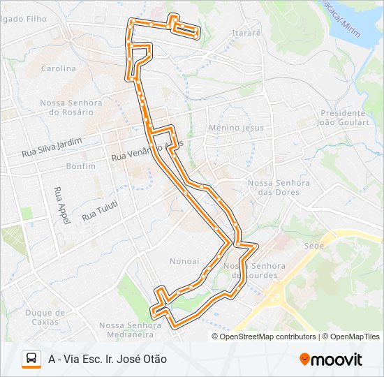 Mapa de 221 NONOAI de autobús