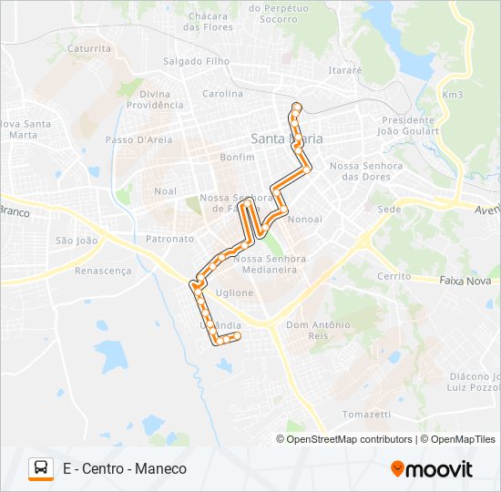 591 SANTOS bus Line Map
