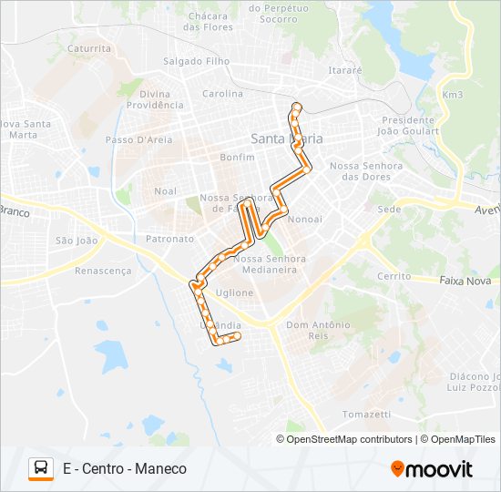 Mapa de 591 SANTOS de autobús