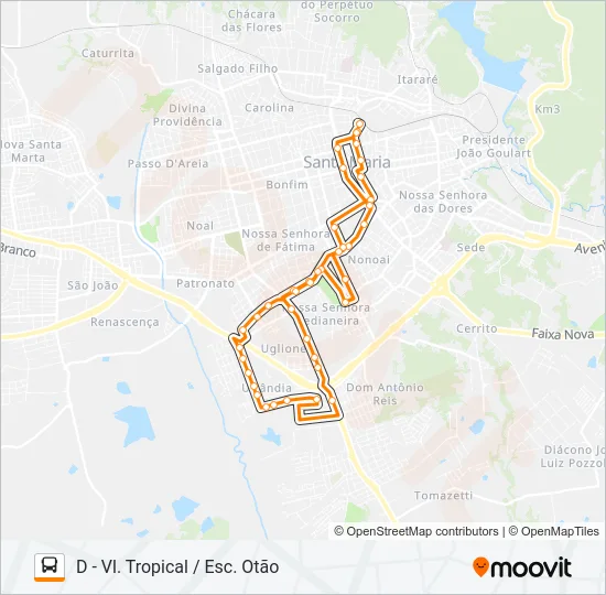 591 SANTOS Bus Line Map