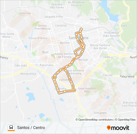 591 SANTOS Bus Line Map