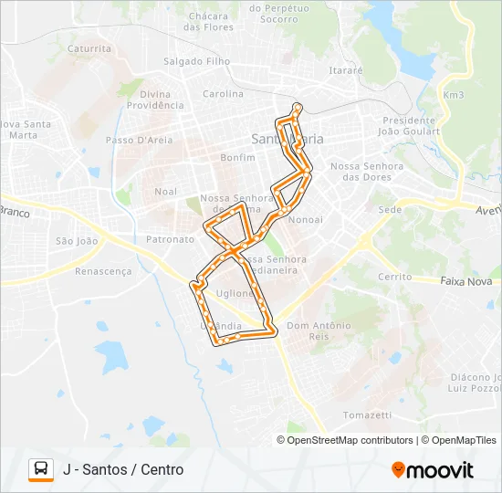591 SANTOS Bus Line Map