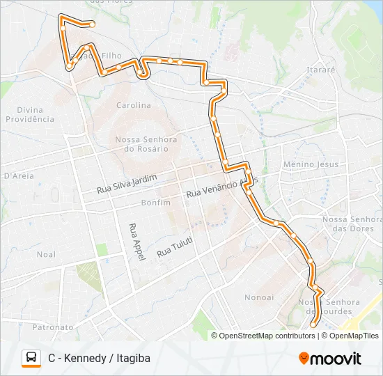 140 VITÓRIA Bus Line Map