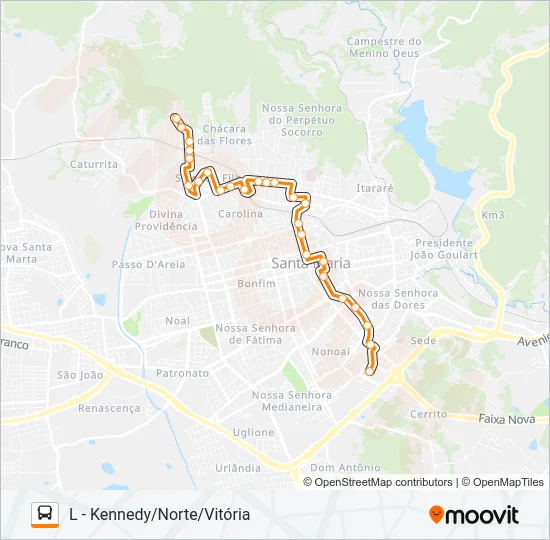 140 VITÓRIA Bus Line Map