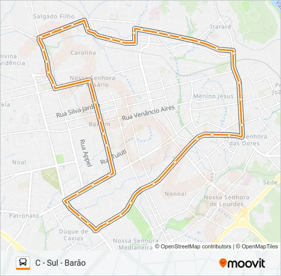 355 CIRCULAR Bus Line Map