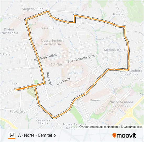 355 CIRCULAR Bus Line Map