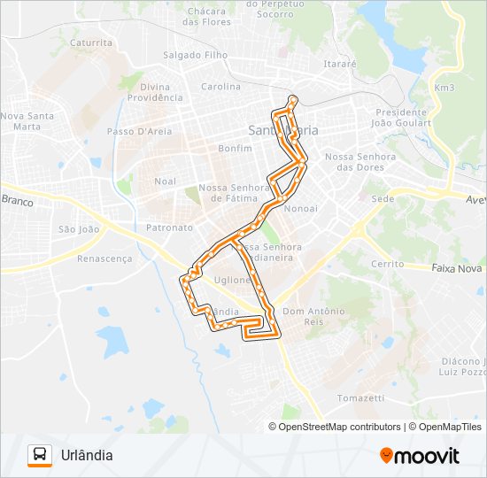 590 URLÂNDIA bus Line Map