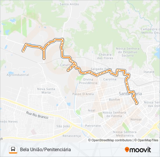 143 CATURRITA bus Line Map