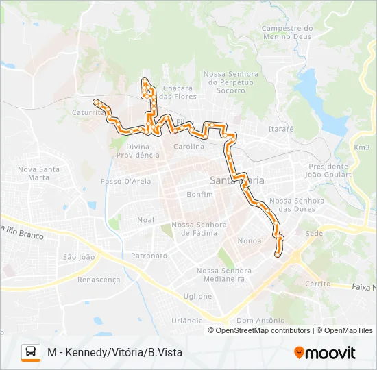 143 CATURRITA Bus Line Map