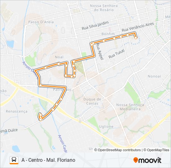 Mapa de 162 PATRONATO de autobús