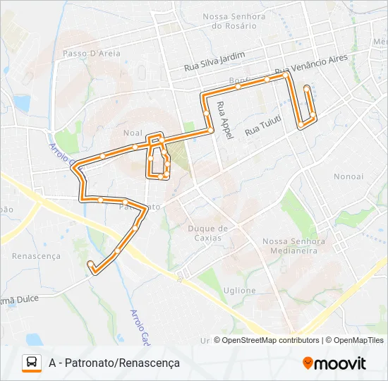 162 PATRONATO Bus Line Map