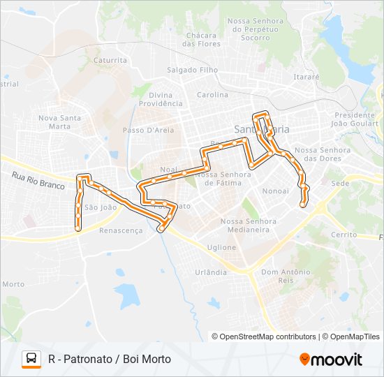 Mapa de 162 PATRONATO de autobús