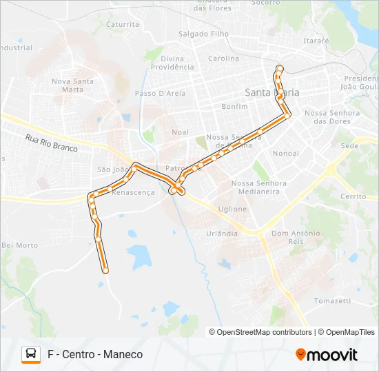 168 BOI MORTO Bus Line Map