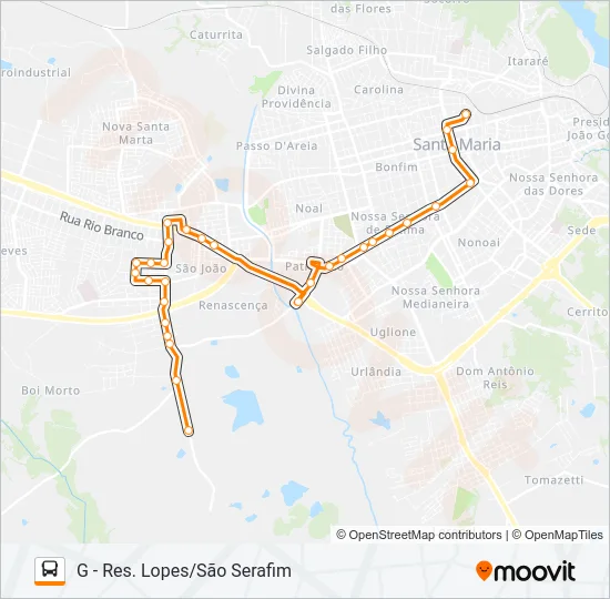 168 BOI MORTO Bus Line Map