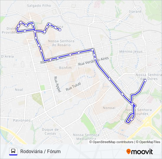 S241 CAROLINA bus Line Map