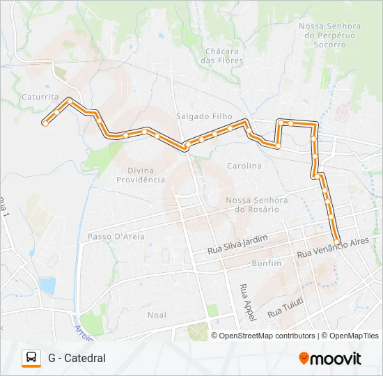 145 BELA UNIÃO Bus Line Map
