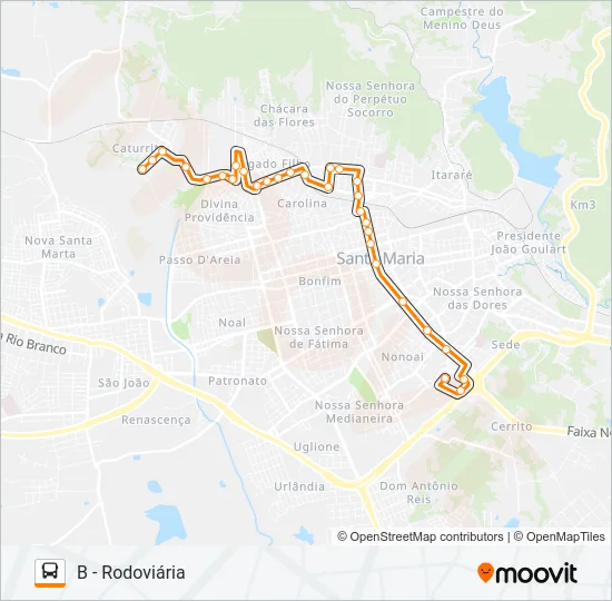 145 BELA UNIÃO Bus Line Map