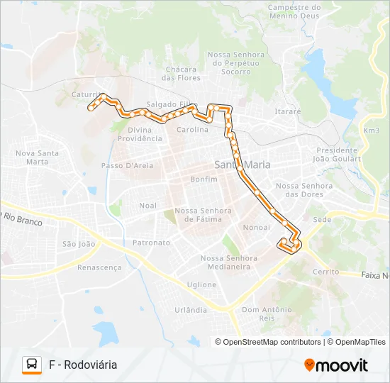 145 BELA UNIÃO Bus Line Map