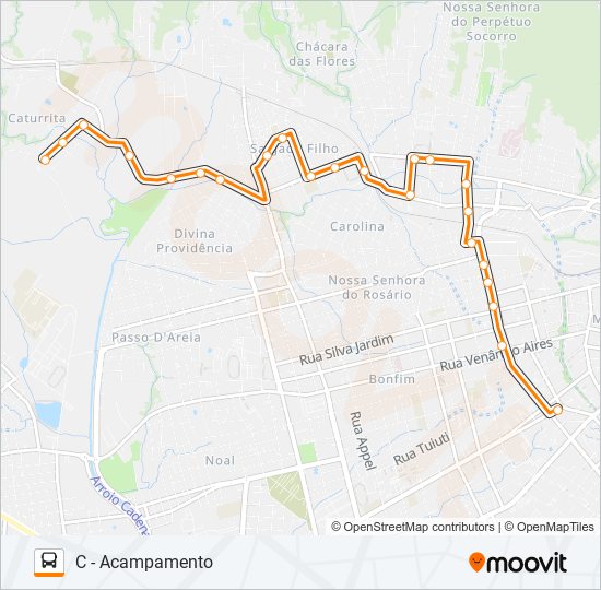 145 BELA UNIÃO bus Line Map