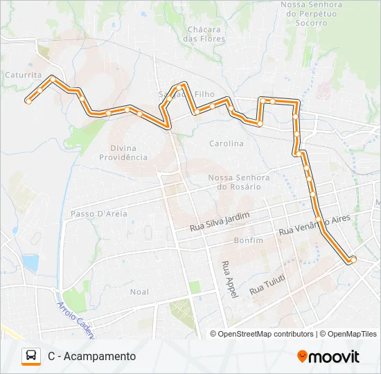 145 BELA UNIÃO Bus Line Map