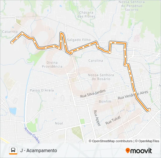145 BELA UNIÃO Bus Line Map