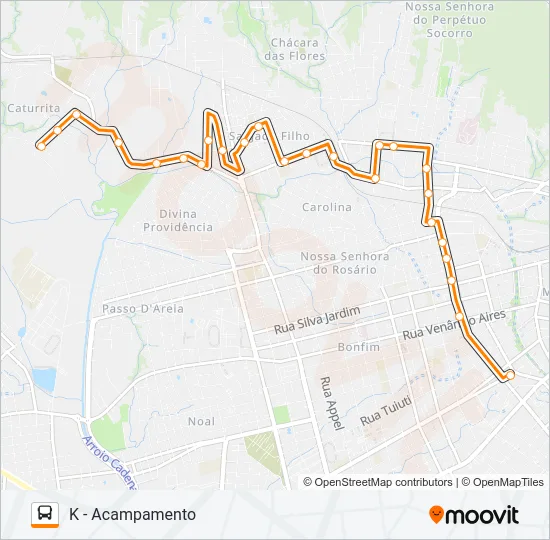 145 BELA UNIÃO Bus Line Map