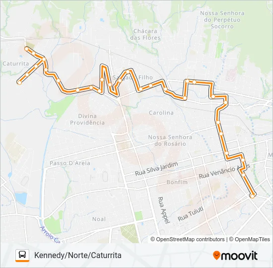 145 BELA UNIÃO Bus Line Map
