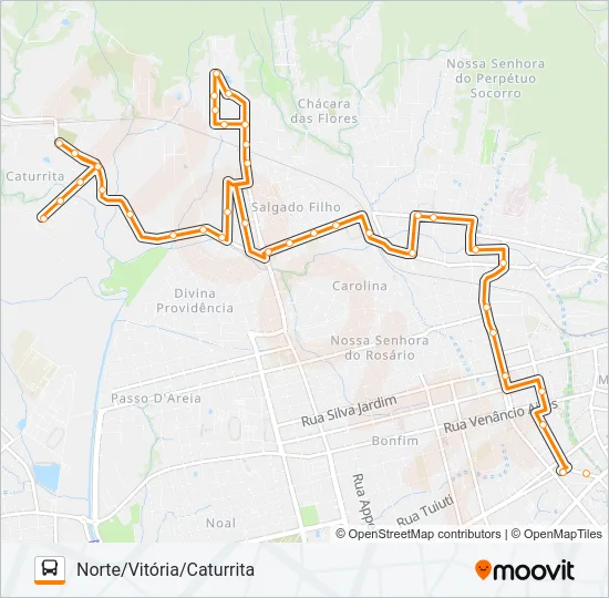 145 BELA UNIÃO Bus Line Map