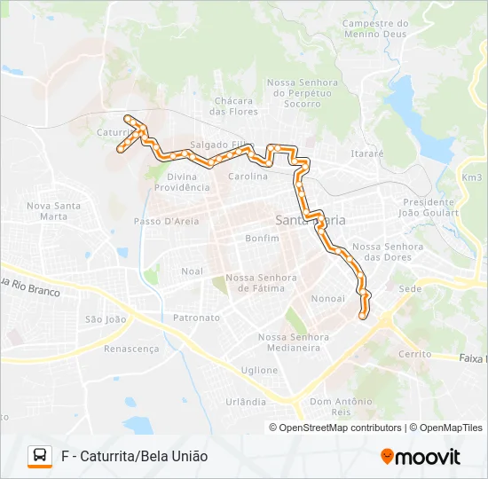145 BELA UNIÃO Bus Line Map
