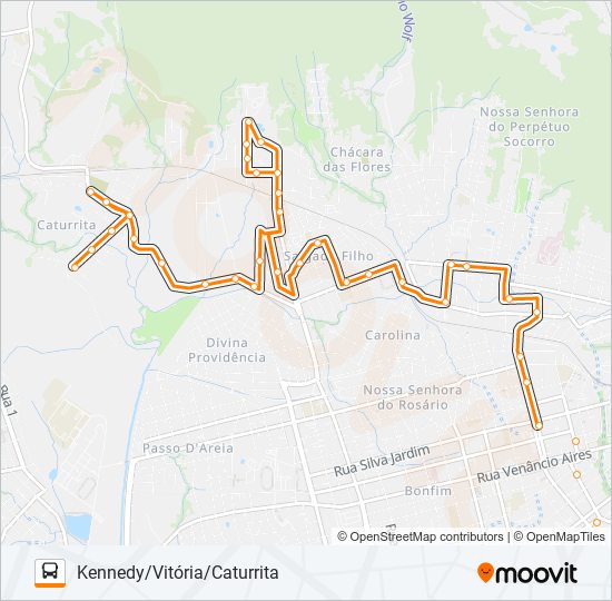 145 BELA UNIÃO bus Line Map