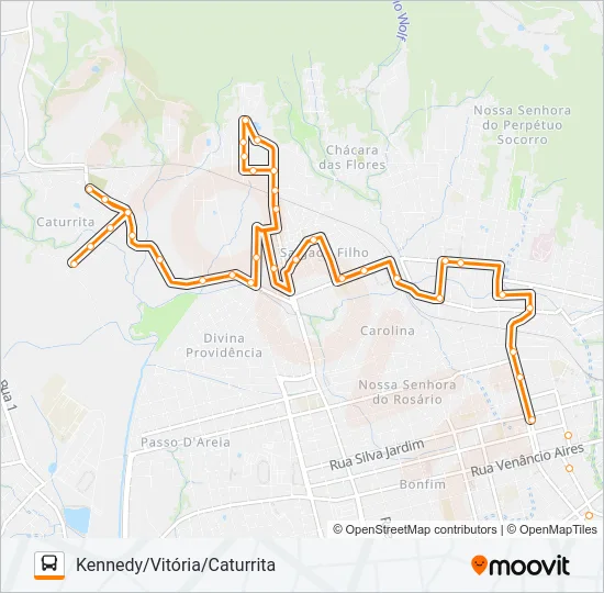 145 BELA UNIÃO Bus Line Map