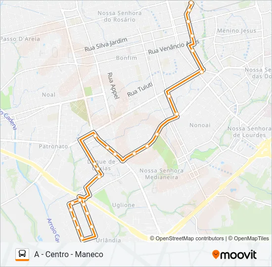 551 MEDIANEIRA Bus Line Map