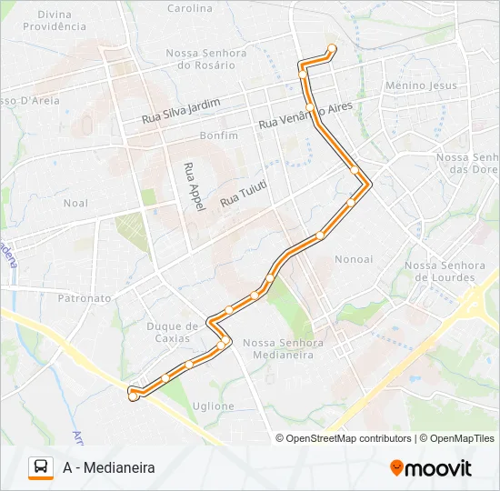 551 MEDIANEIRA Bus Line Map