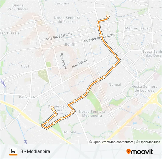 551 MEDIANEIRA Bus Line Map