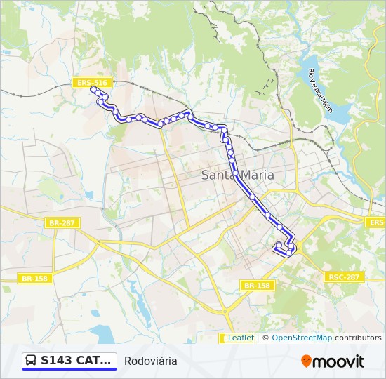S143 CATURRITA bus Line Map